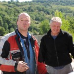 Amblard, la terreur des guidons et Fef son passager. Vrais bons rallye men gaulois.