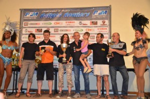 Le podium du championnat de France